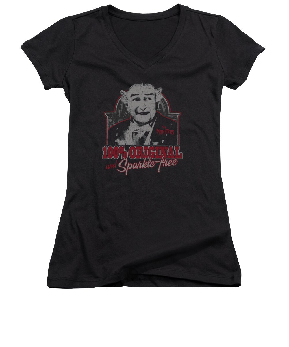 The Munsters Women's V-Neck featuring the digital art The Munsters - 100% Original by Brand A