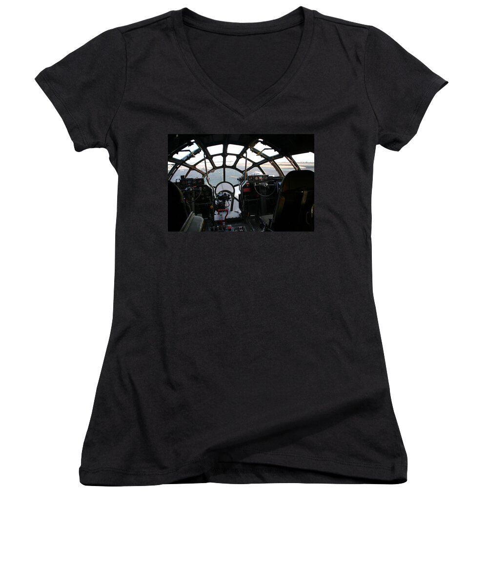 Boeing Women's V-Neck featuring the photograph The office by David S Reynolds