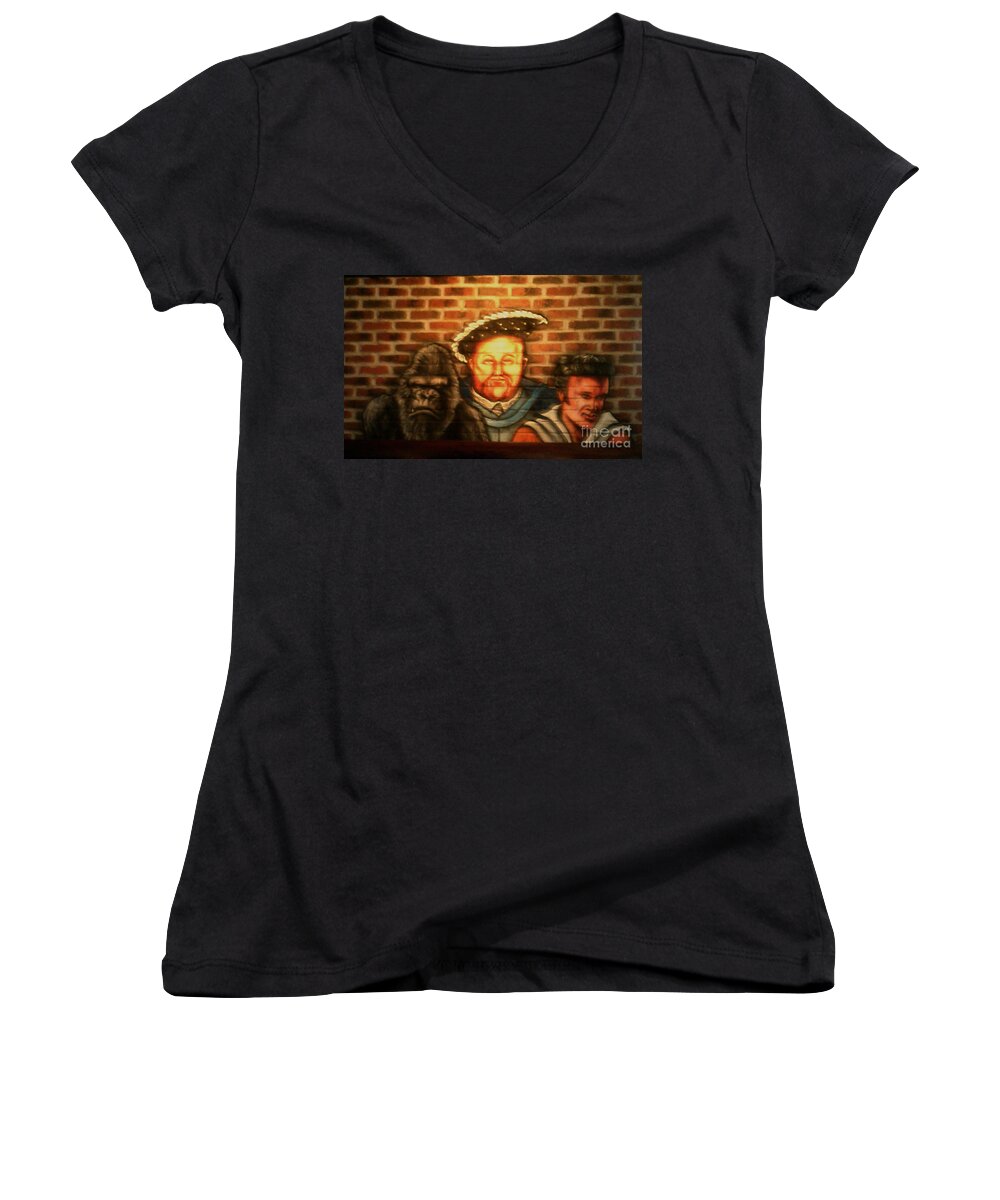  Women's V-Neck featuring the photograph Three Kings Wall Mural 3 by Kelly Awad