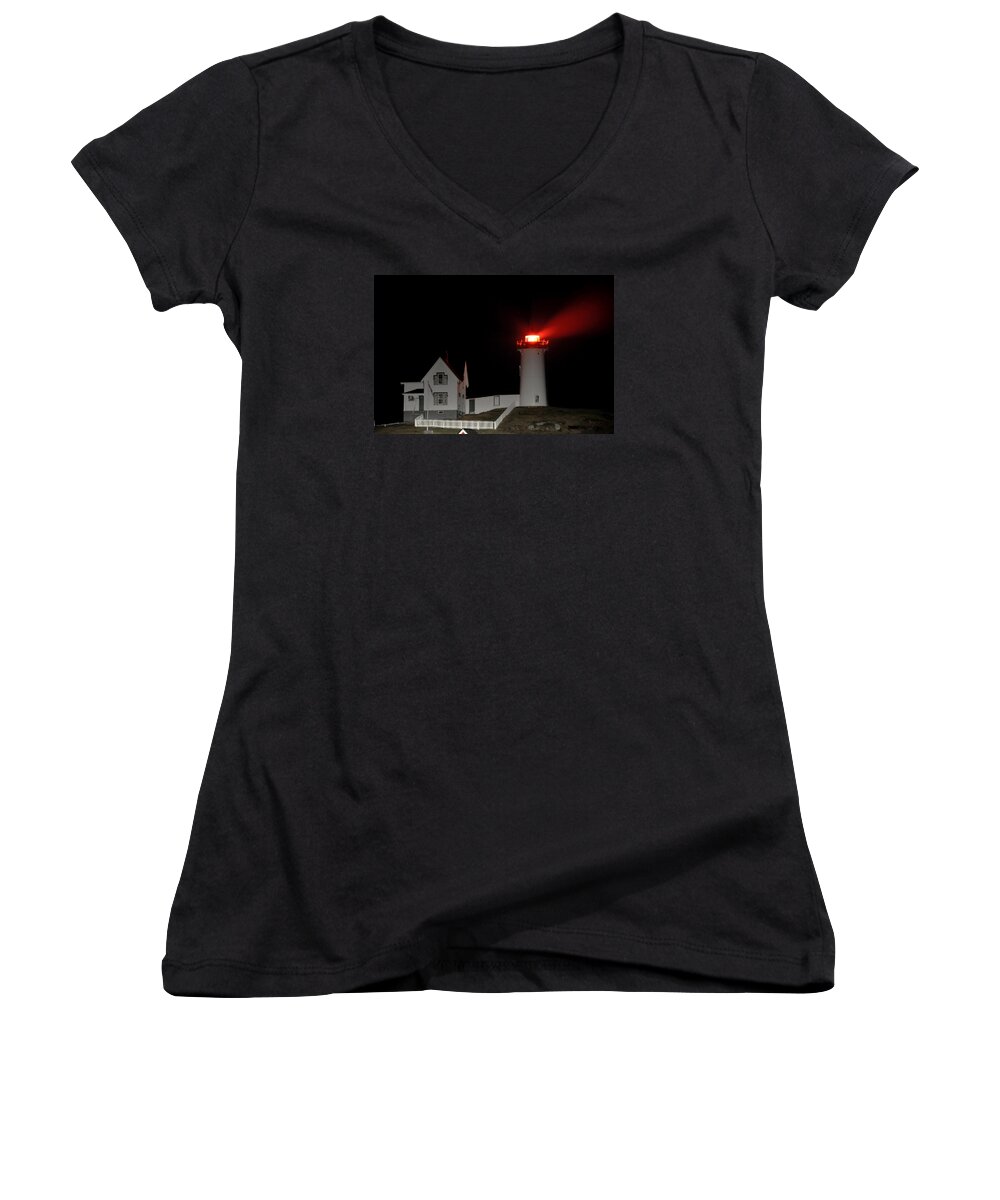Seascape Women's V-Neck featuring the photograph Guidance by Mike Martin