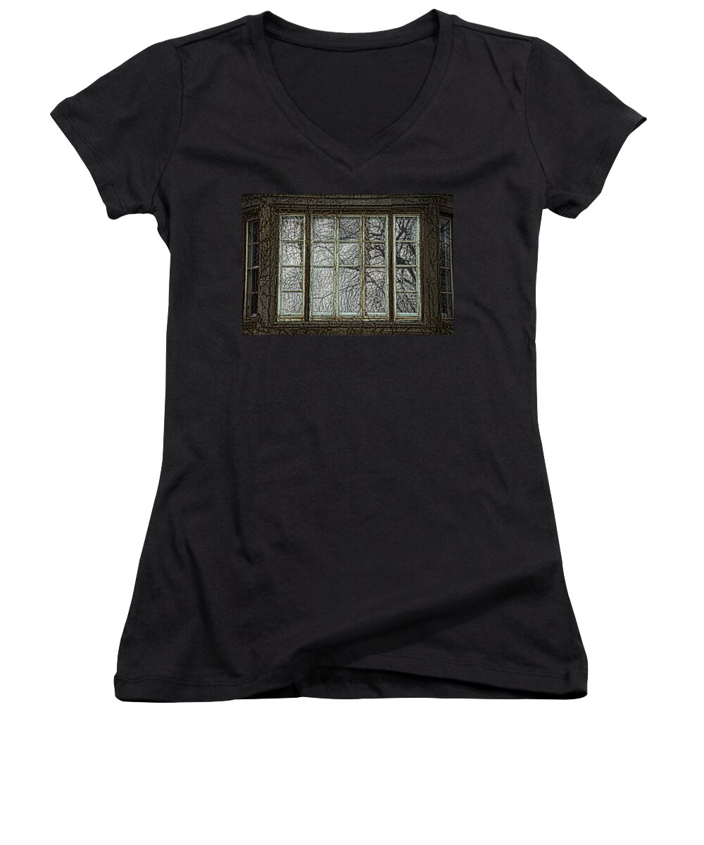 Age Women's V-Neck featuring the photograph Manifestation of Time by John Hansen