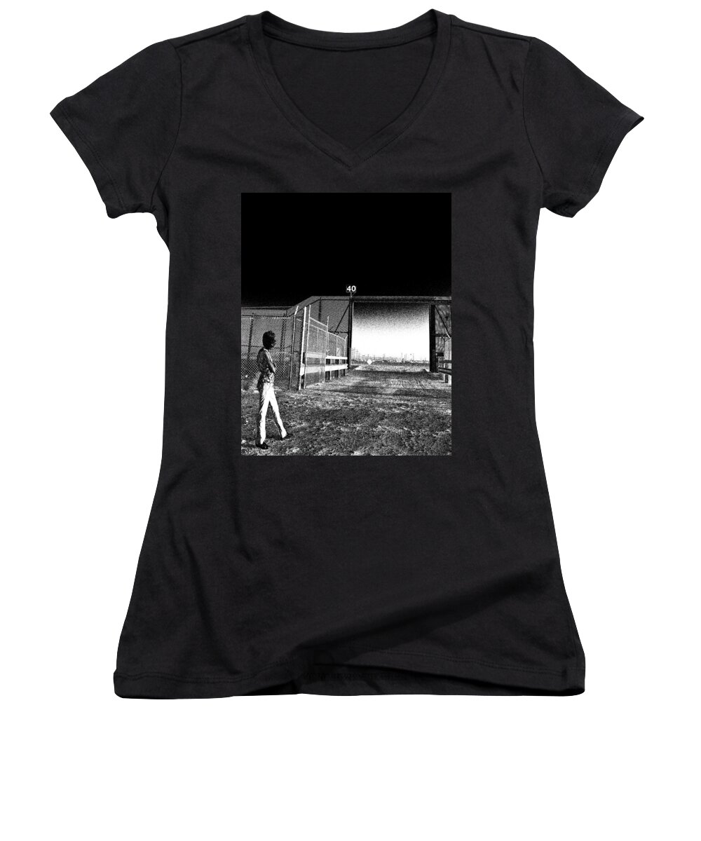 Passage Women's V-Neck featuring the photograph Passage by Marlo Horne