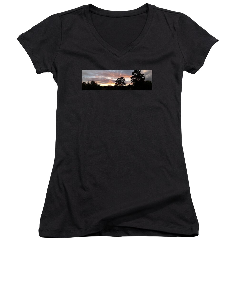 Sky Women's V-Neck featuring the photograph Sky #31 by Jackie Russo