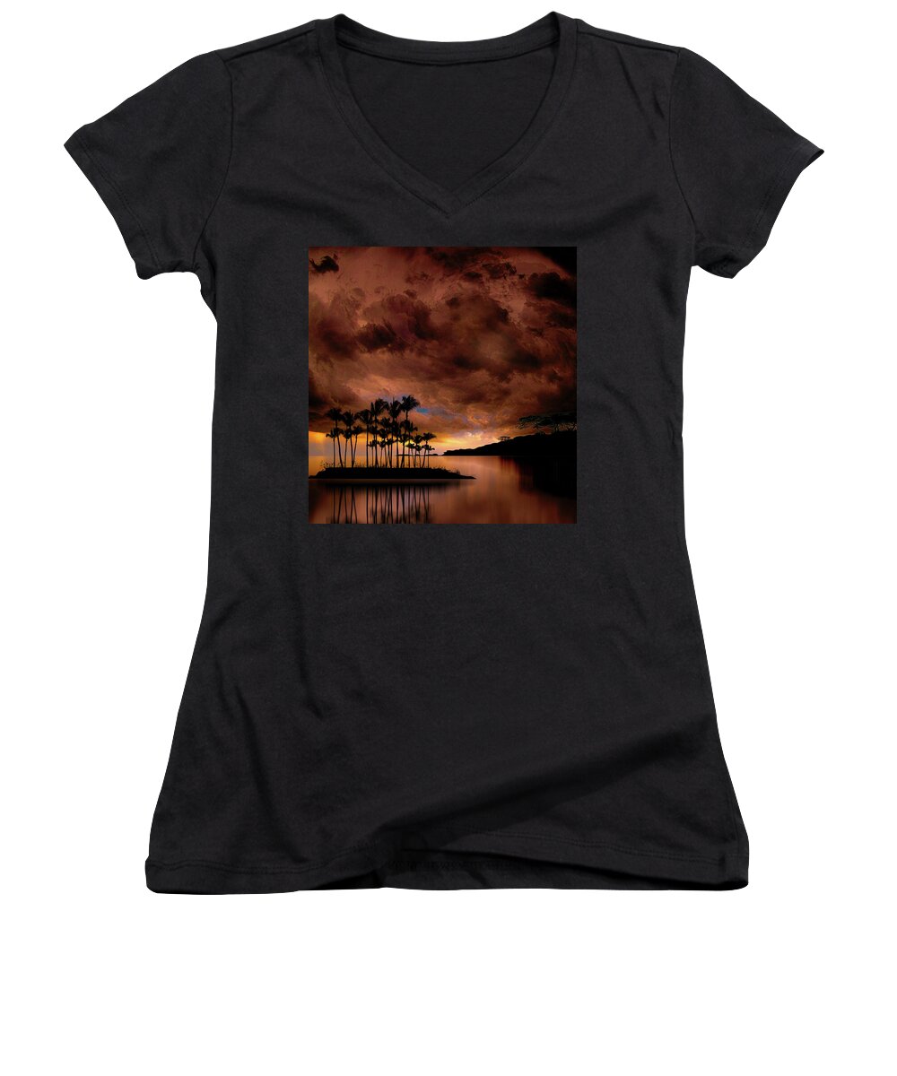 Women's V-Neck featuring the photograph 4401 by Peter Holme III