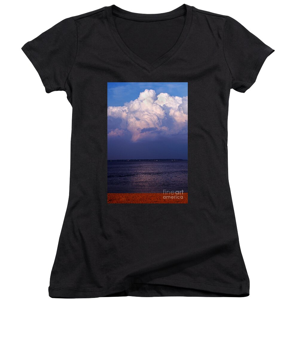 Clay Women's V-Neck featuring the photograph Anticipation by Clayton Bruster