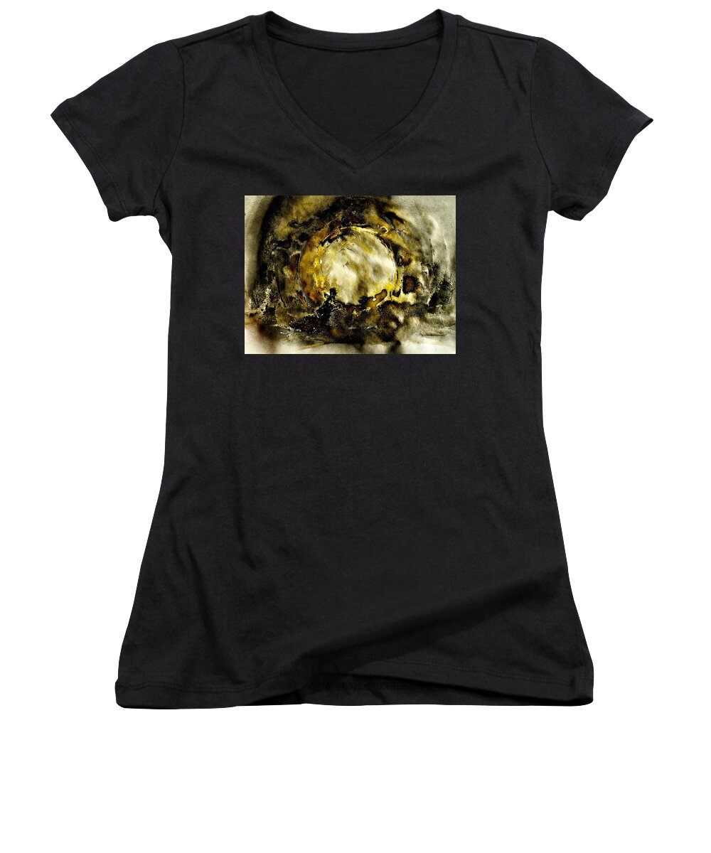 Sun Women's V-Neck featuring the painting At the Edge by 'REA' Gallery