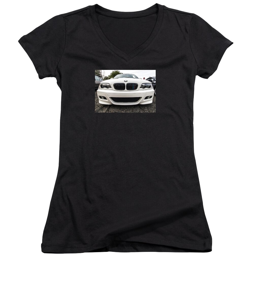 Bmw Women's V-Neck featuring the photograph BMW by Tyler Adams
