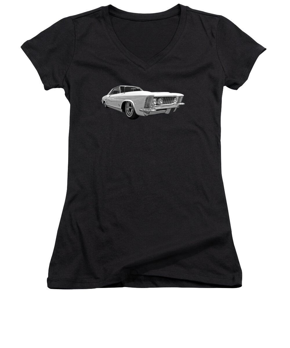 Buick Women's V-Neck featuring the photograph Buick Riviera by Gill Billington