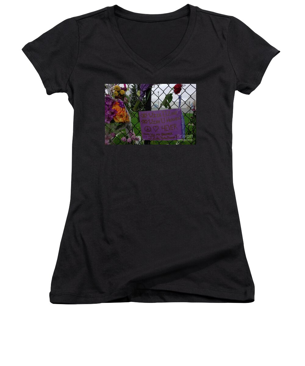 I Wish You Love Women's V-Neck featuring the photograph I Wish You Love by Jacqueline Athmann