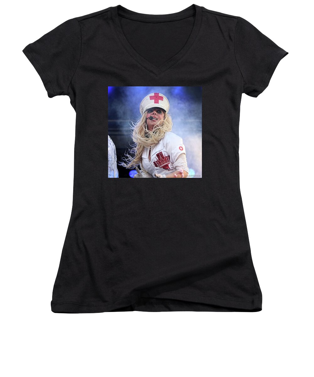 In This Moment Women's V-Neck featuring the photograph In This Moment by Jackie Russo