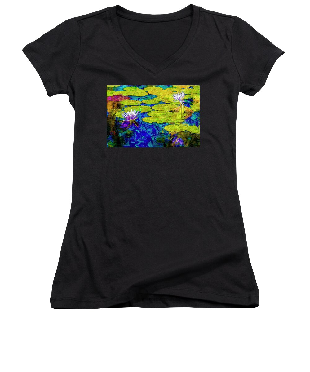 Photography Women's V-Neck featuring the photograph Lilly by Paul Wear