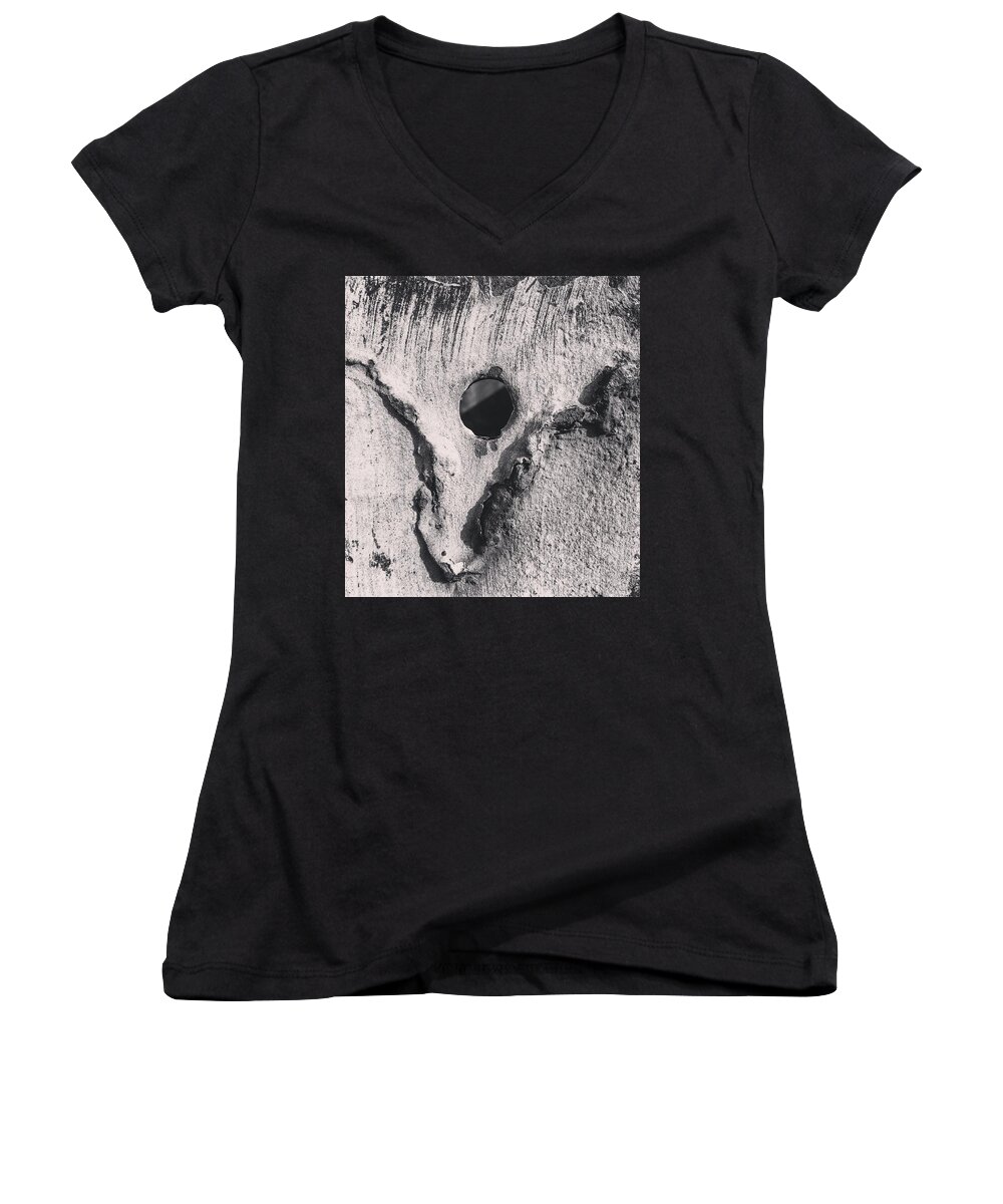 Metal Women's V-Neck featuring the photograph Metal Horse by JoAnn Lense