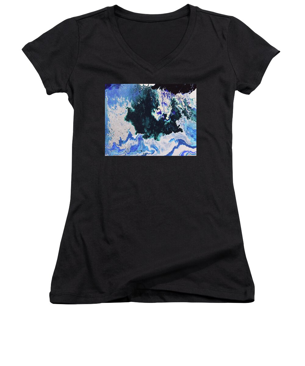 Fusionart Women's V-Neck featuring the painting North Shore by Ralph White
