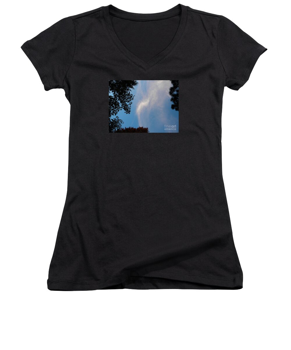 Angel Women's V-Neck featuring the photograph Opening Windows From Heaven by Matthew Seufer