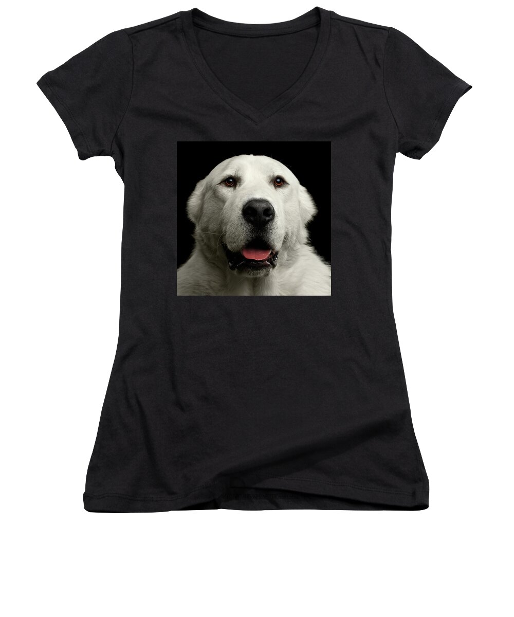Dog Women's V-Neck featuring the photograph Huge Guy by Sergey Taran