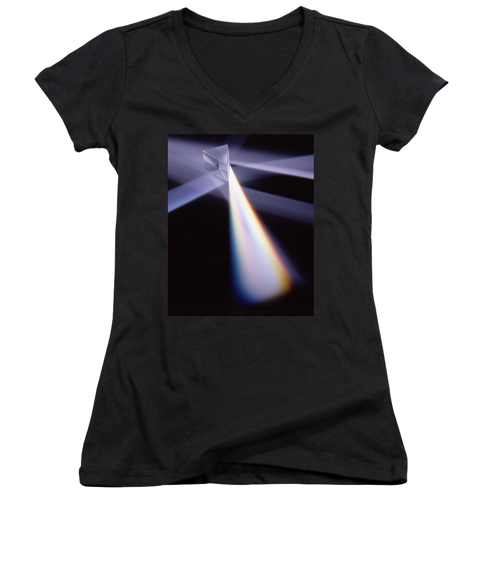 Photo Decor Women's V-Neck featuring the photograph Refraction by Steven Huszar