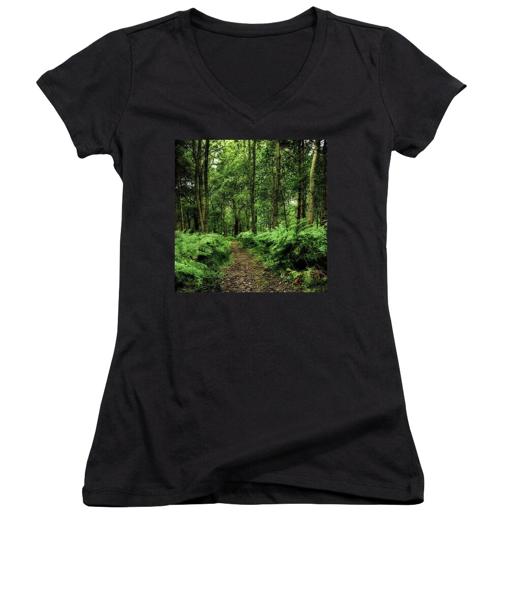 Nature Women's V-Neck featuring the photograph Seeswood, Nuneaton by John Edwards