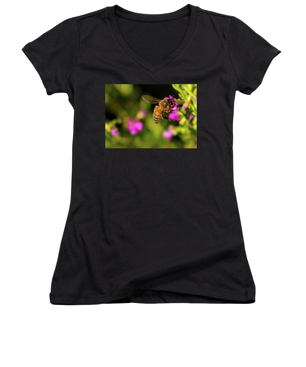Flowers Women's V-Neck featuring the photograph So Many Flowers... by Ed Clark
