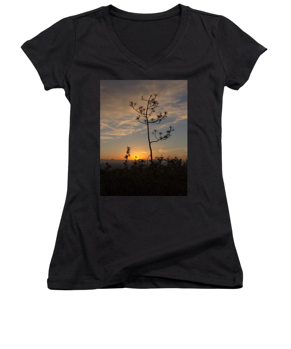 Soledad Women's V-Neck featuring the photograph Solitude At Solidad by Jeremy McKay