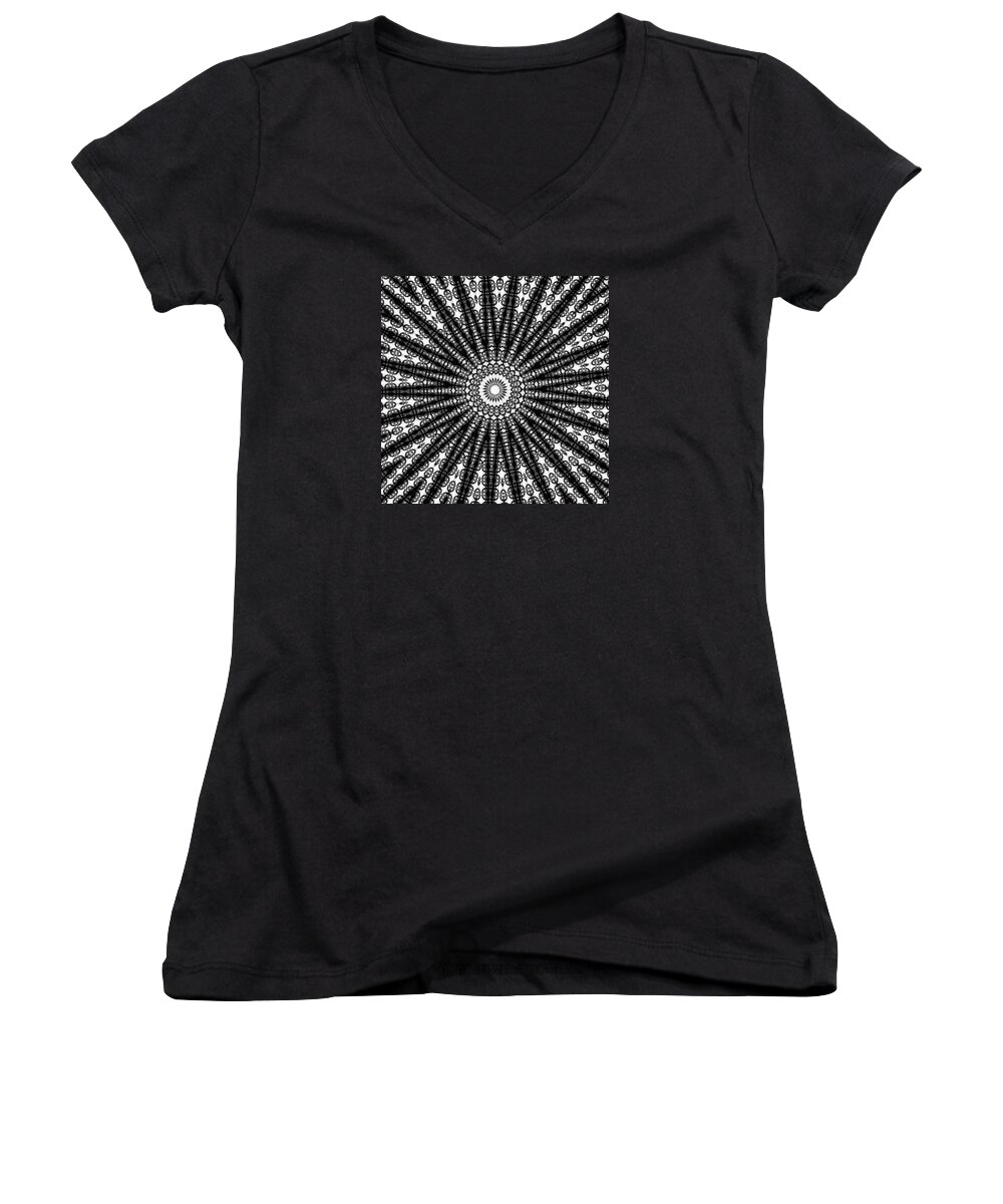 Star Women's V-Neck featuring the digital art Star by Toni Somes