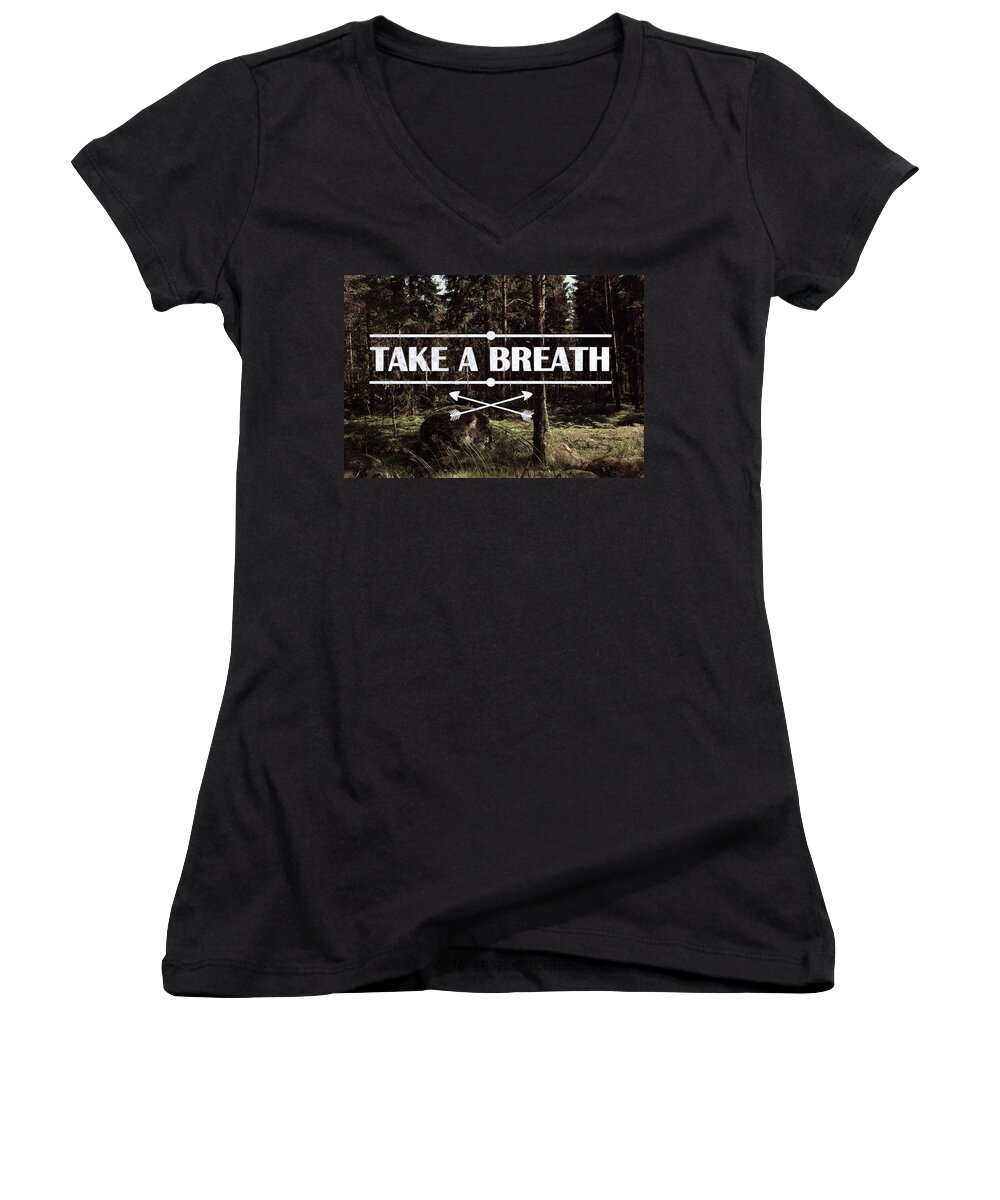 Nature Women's V-Neck featuring the photograph Take a breath by Nicklas Gustafsson