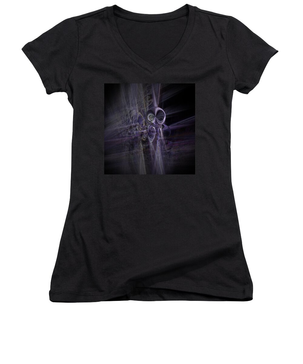 Fineartamerica.com Women's V-Neck featuring the painting Take me to your leader by Jackie Flaten