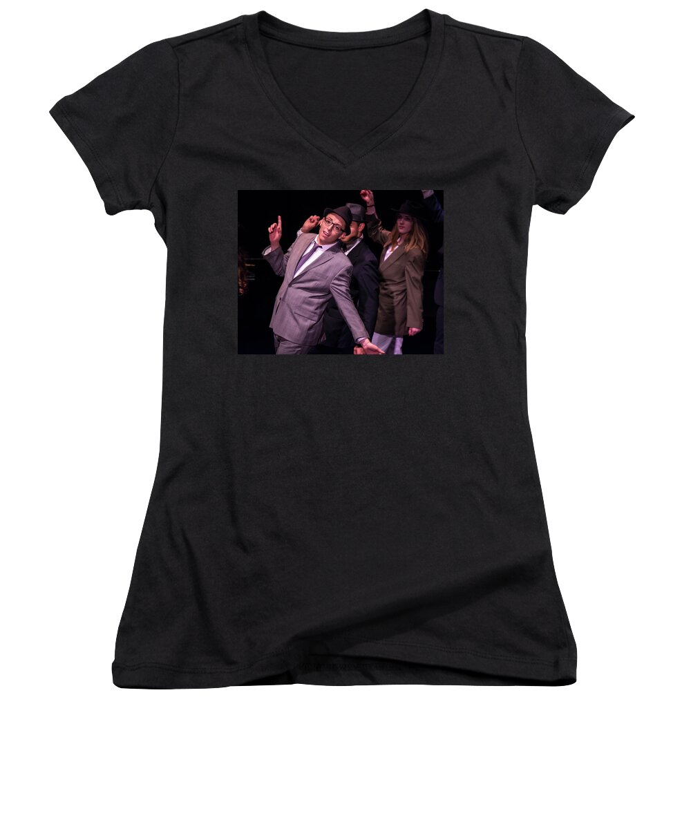 From The Totem Pole High School Production Awards. Women's V-Neck featuring the photograph Tpa085 by Andy Smetzer