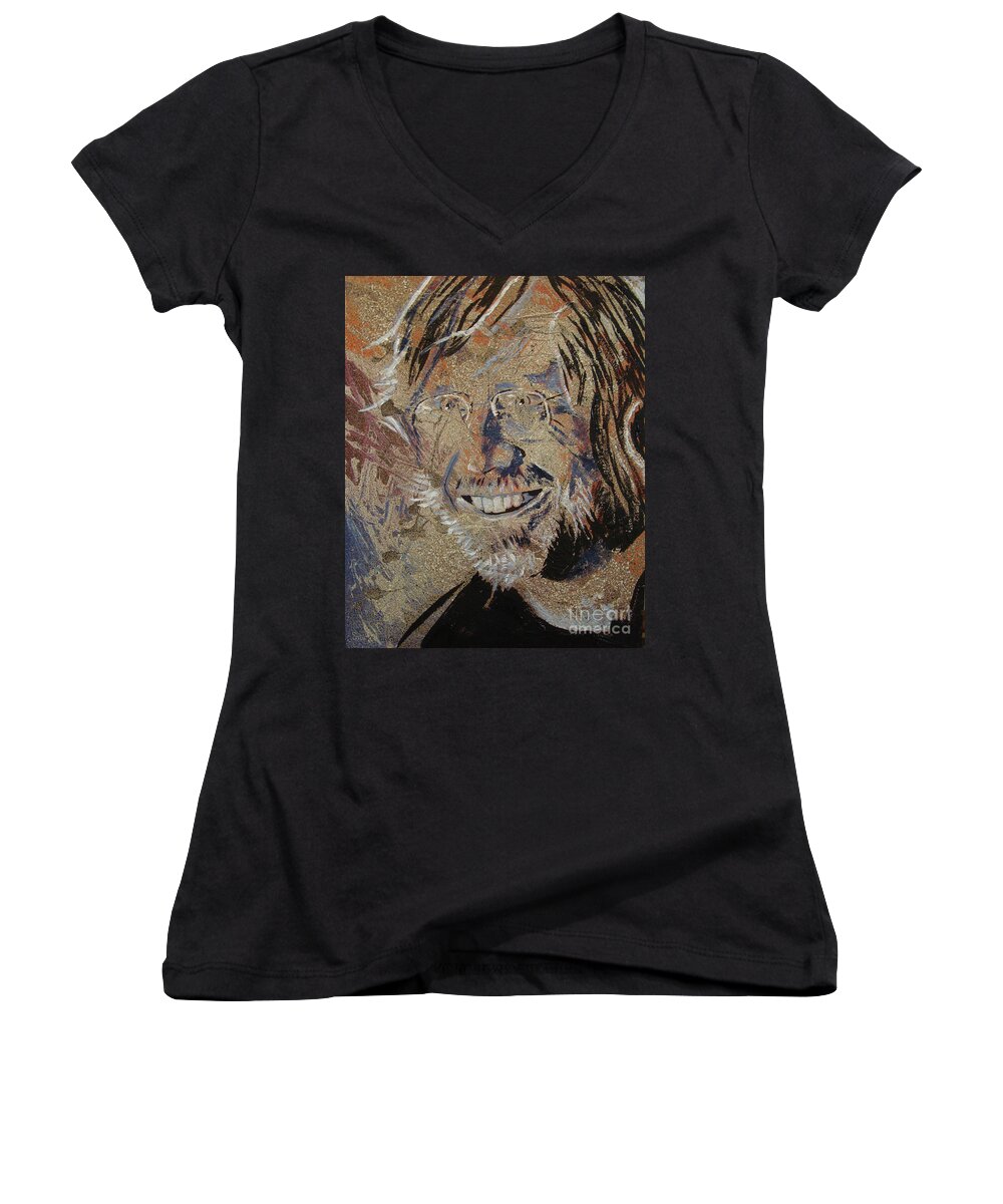 Trey Women's V-Neck featuring the painting Wilson by Stuart Engel