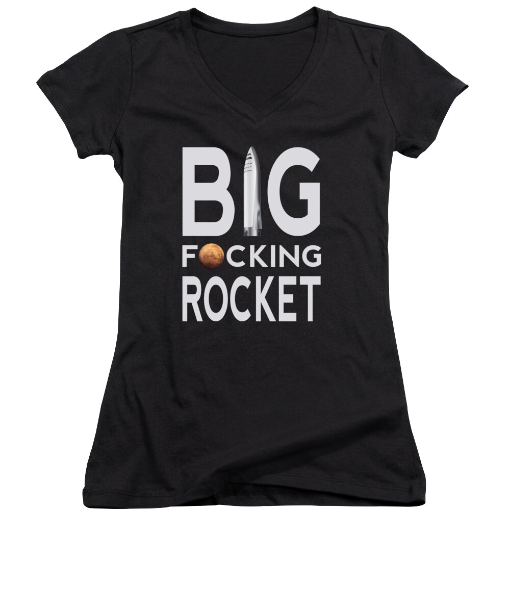Big Fucking Rocket Bfr Womens V Neck For Sale By Filip Schpindel 