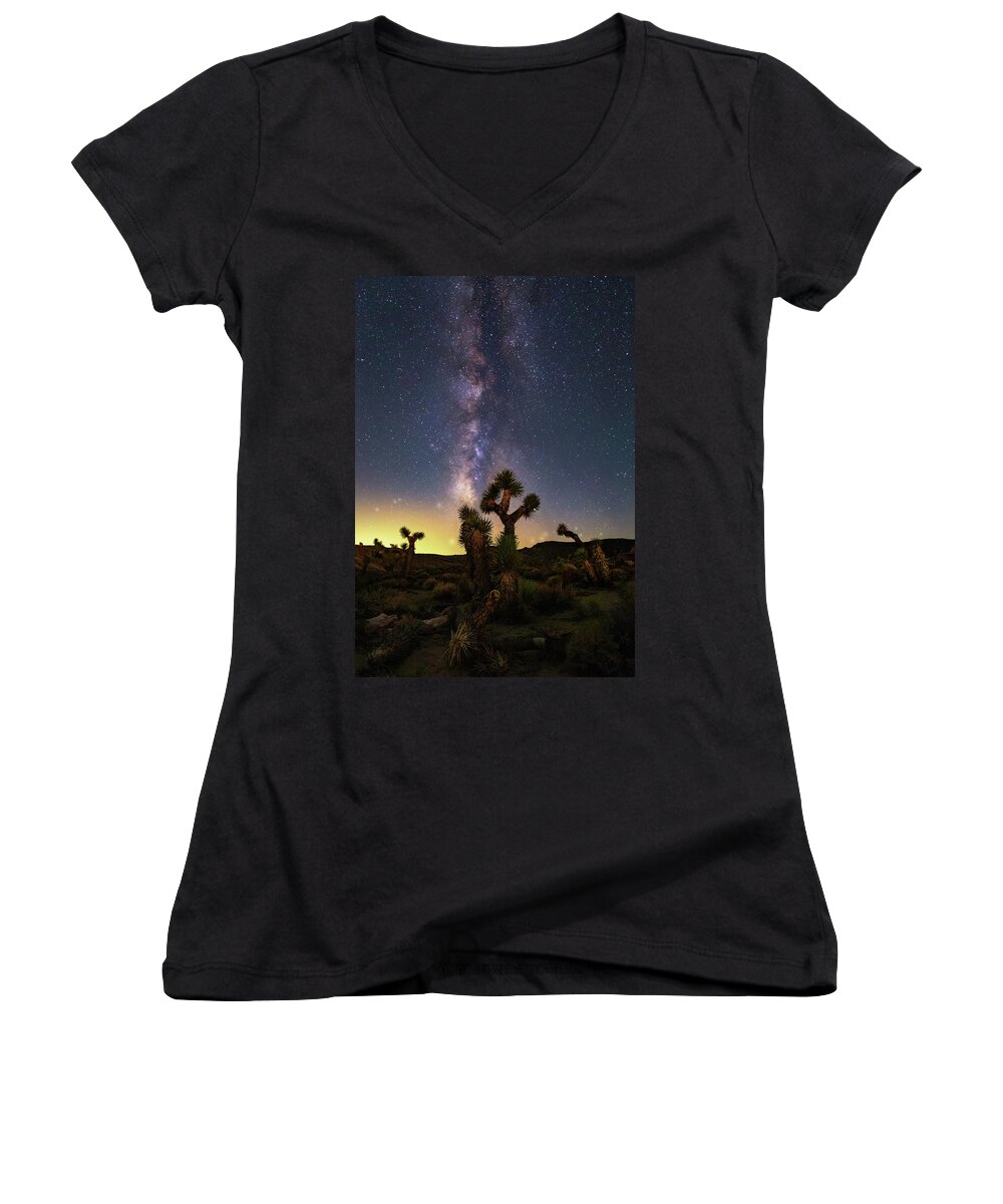 Milkyway Women's V-Neck featuring the photograph Broken by Tassanee Angiolillo