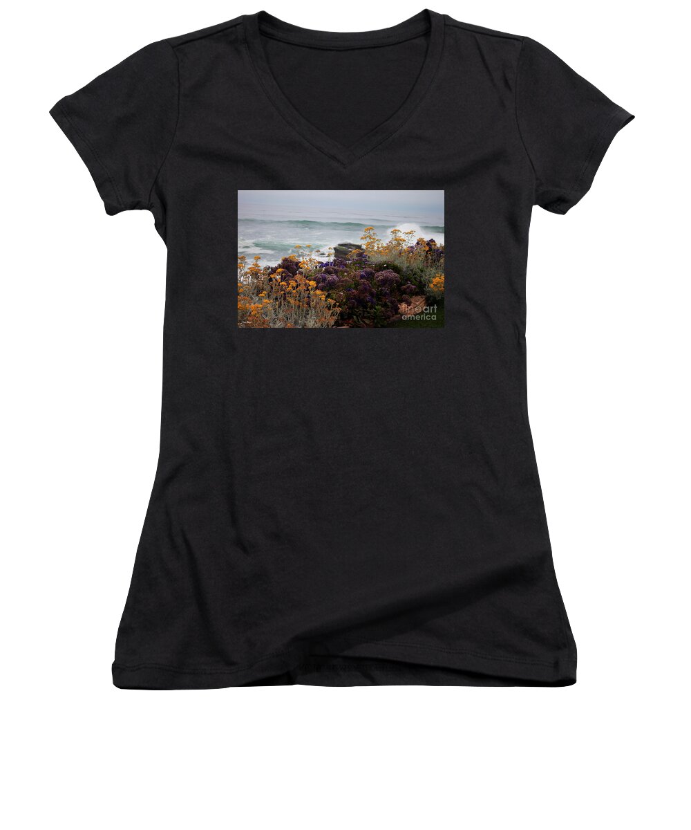 Garden View Women's V-Neck featuring the photograph Garden View by Ivete Basso Photography