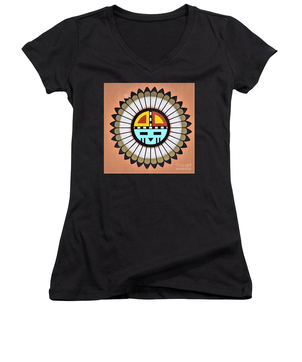 New Mexico Women's V-Neck featuring the photograph New Mexico Wall by Leo Sopicki