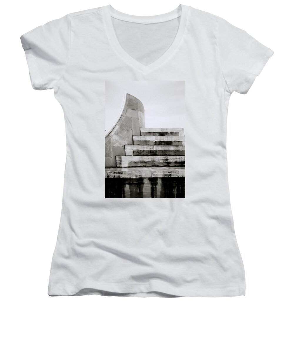 Abstract Women's V-Neck featuring the photograph Celestial India by Shaun Higson