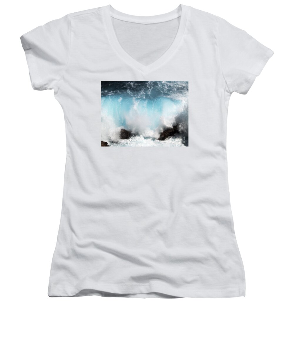 Fine Art Photography Women's V-Neck featuring the photograph Might and Power by Patricia Griffin Brett