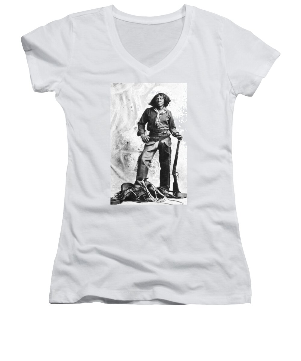 19th Century Women's V-Neck featuring the photograph Nat Love B by Granger