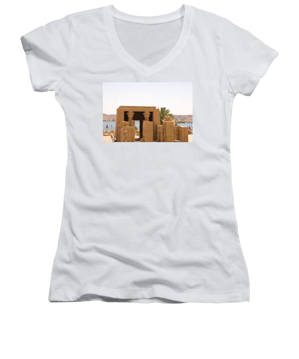  Women's V-Neck featuring the photograph Old Structure 2 by James Gay