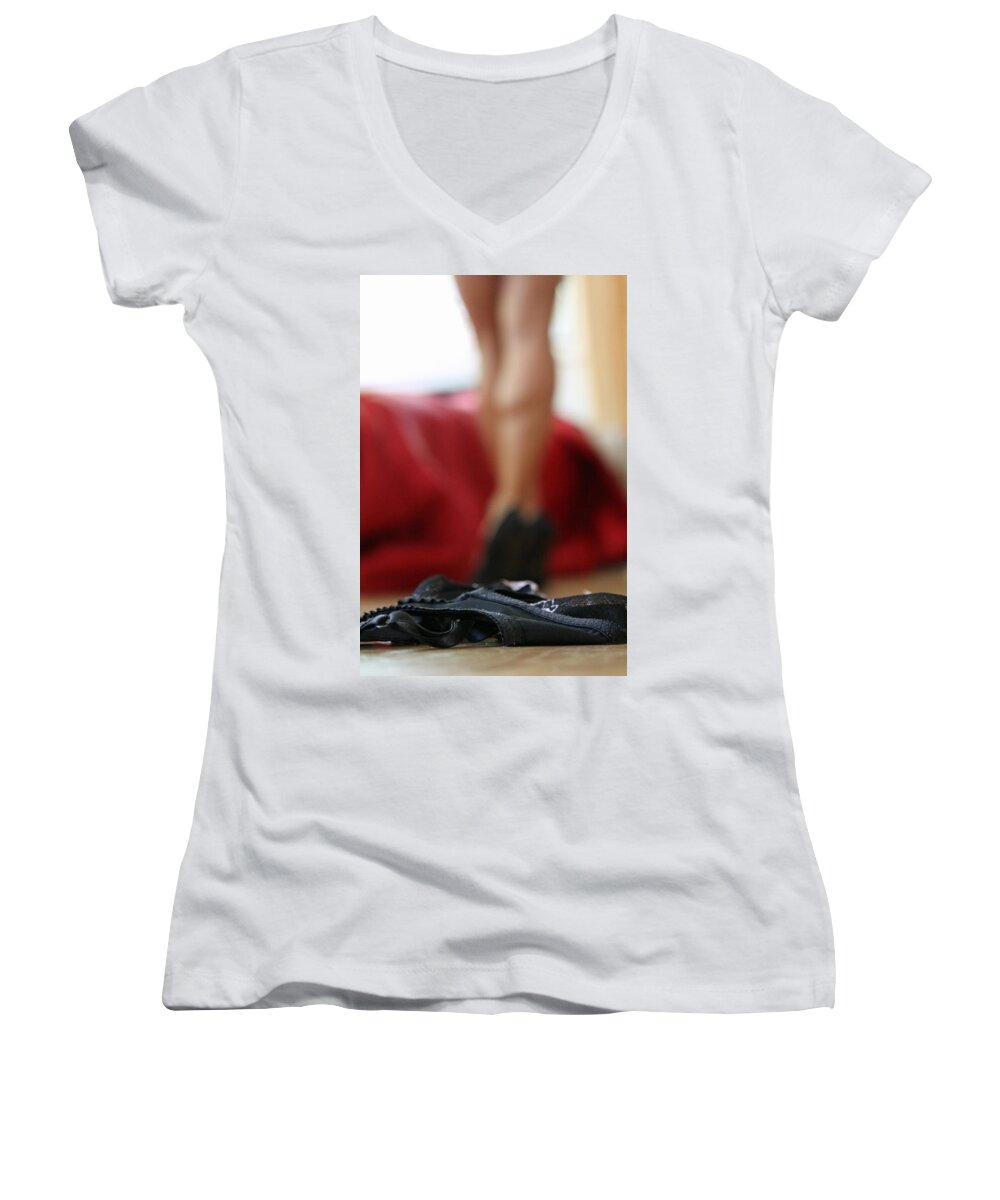 Adult Women's V-Neck featuring the photograph What's Next? by Shoal Hollingsworth