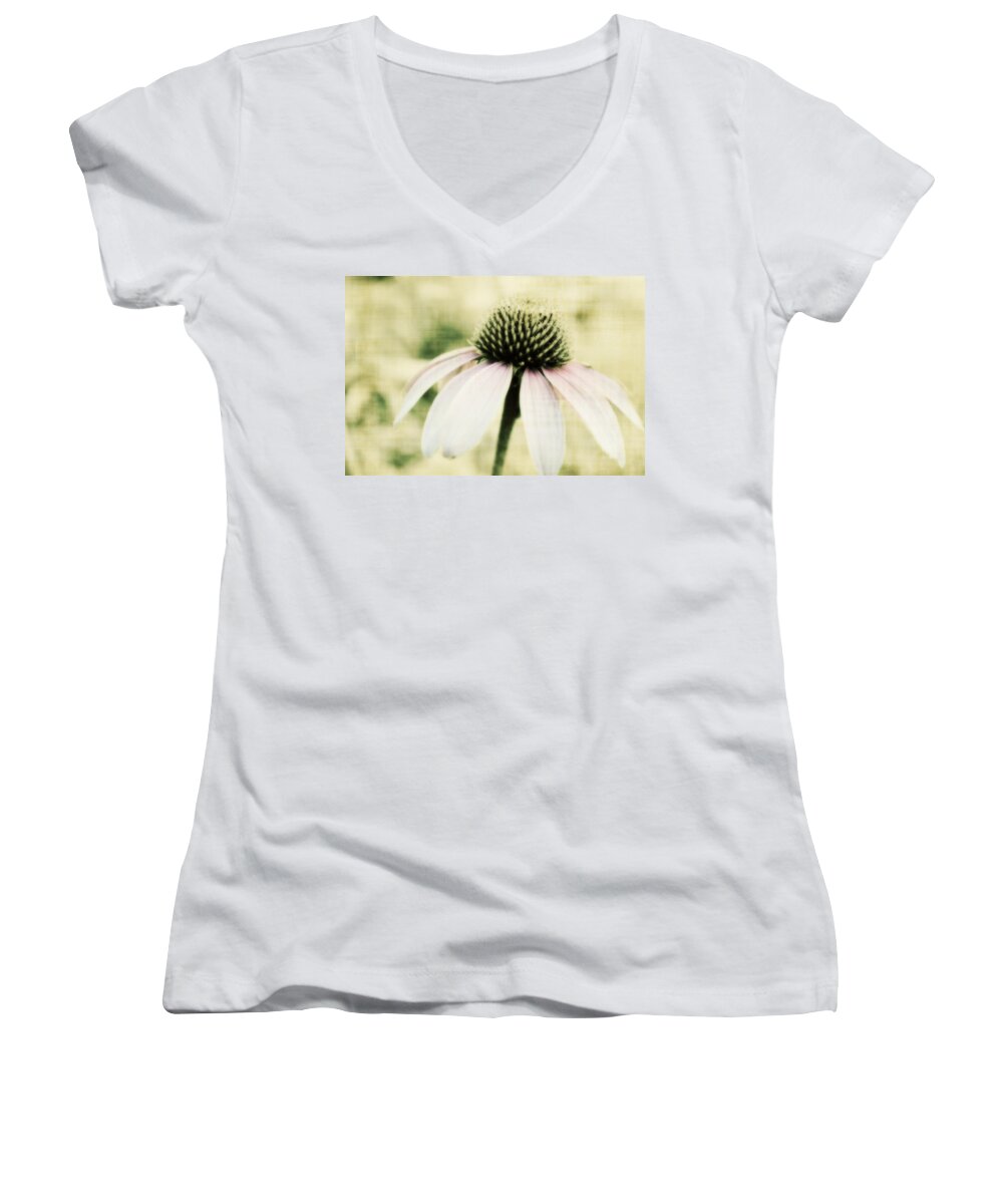 Flower Women's V-Neck featuring the photograph Pink Flower by Julie Hamilton