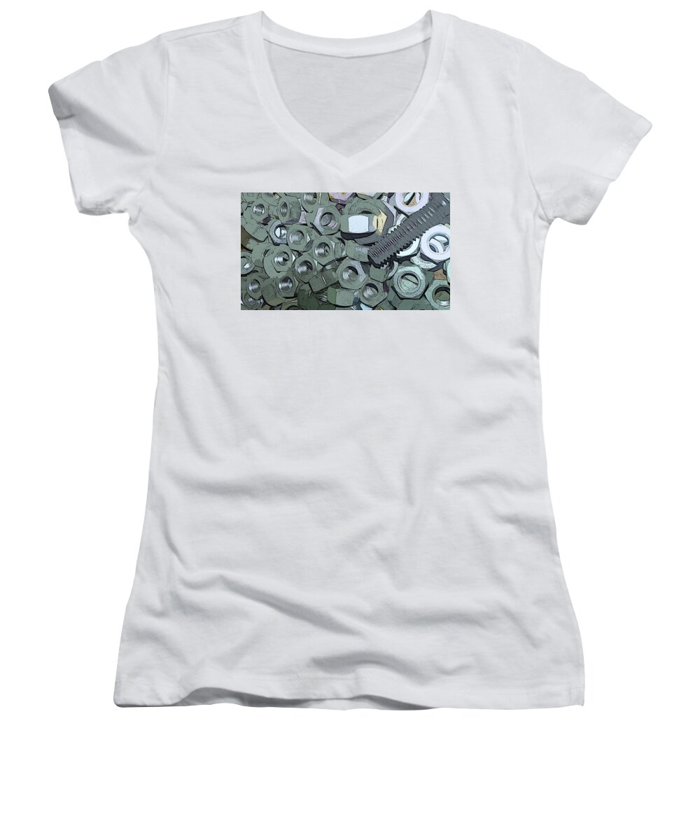 Artistic Women's V-Neck featuring the photograph Artistic #11 by Jackie Russo