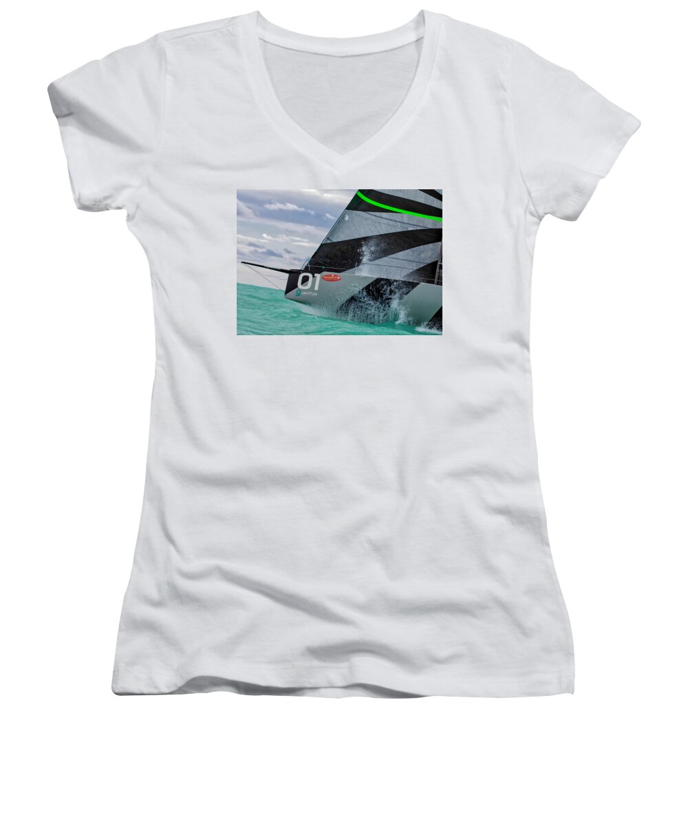 Extreme Women's V-Neck featuring the photograph Watercolors #212 by Steven Lapkin