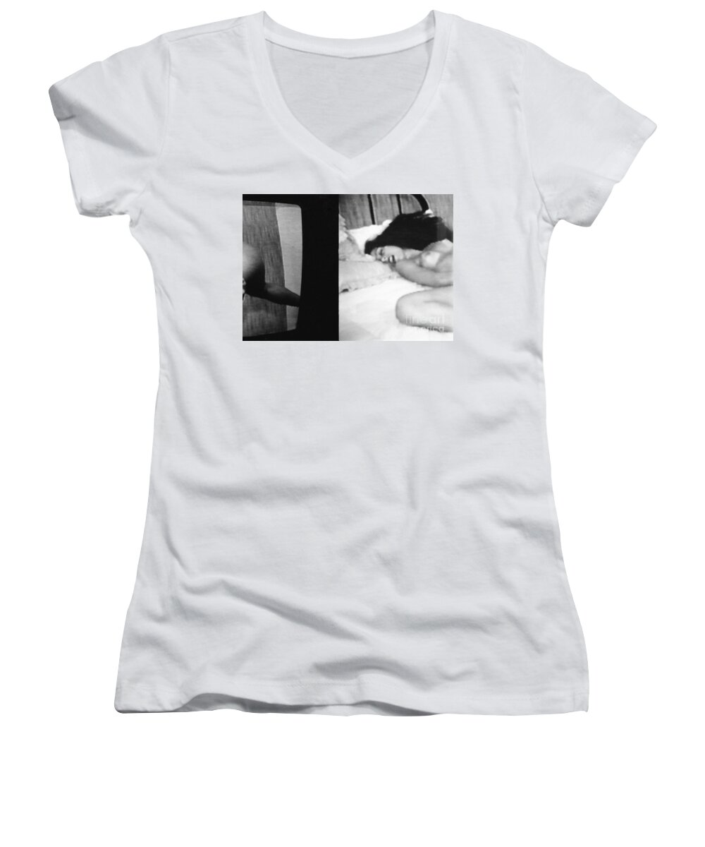 A Mystery Women's V-Neck featuring the photograph A Mystery by Steven Macanka