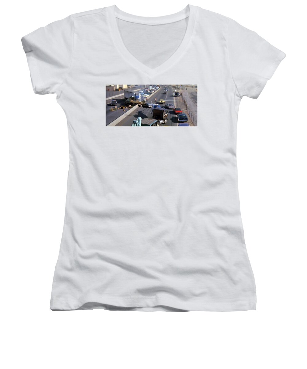 Air America Women's V-Neck featuring the photograph Air America by Jackie Russo