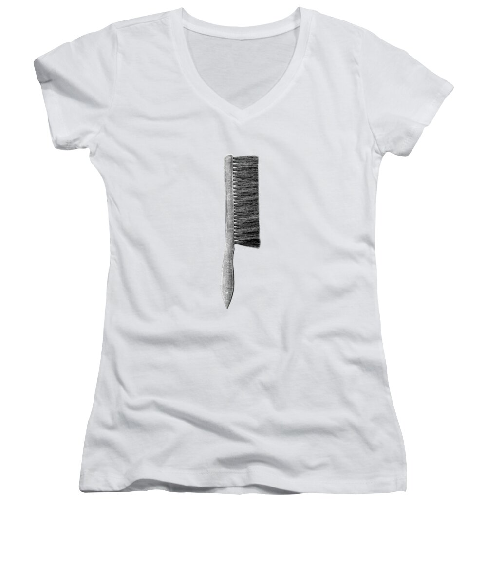 Art Women's V-Neck featuring the photograph Drafting Brush by YoPedro