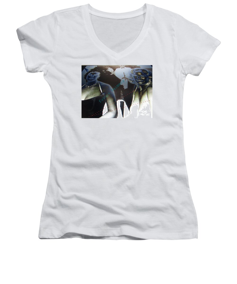Farmers Women's V-Neck featuring the photograph Future Farmers by Steven Macanka