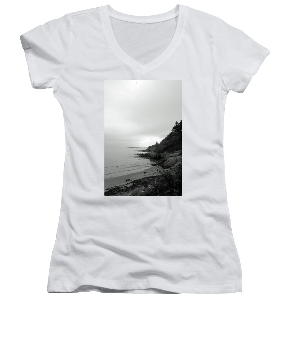 Maine Women's V-Neck featuring the photograph Harpswell, Maine No. 5 by Sandy Taylor