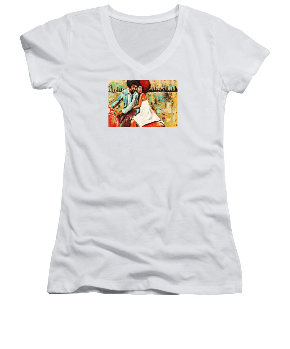 Artistria Women's V-Neck featuring the photograph If You Are Good Then Im Good And We Are Good by Artist RiA