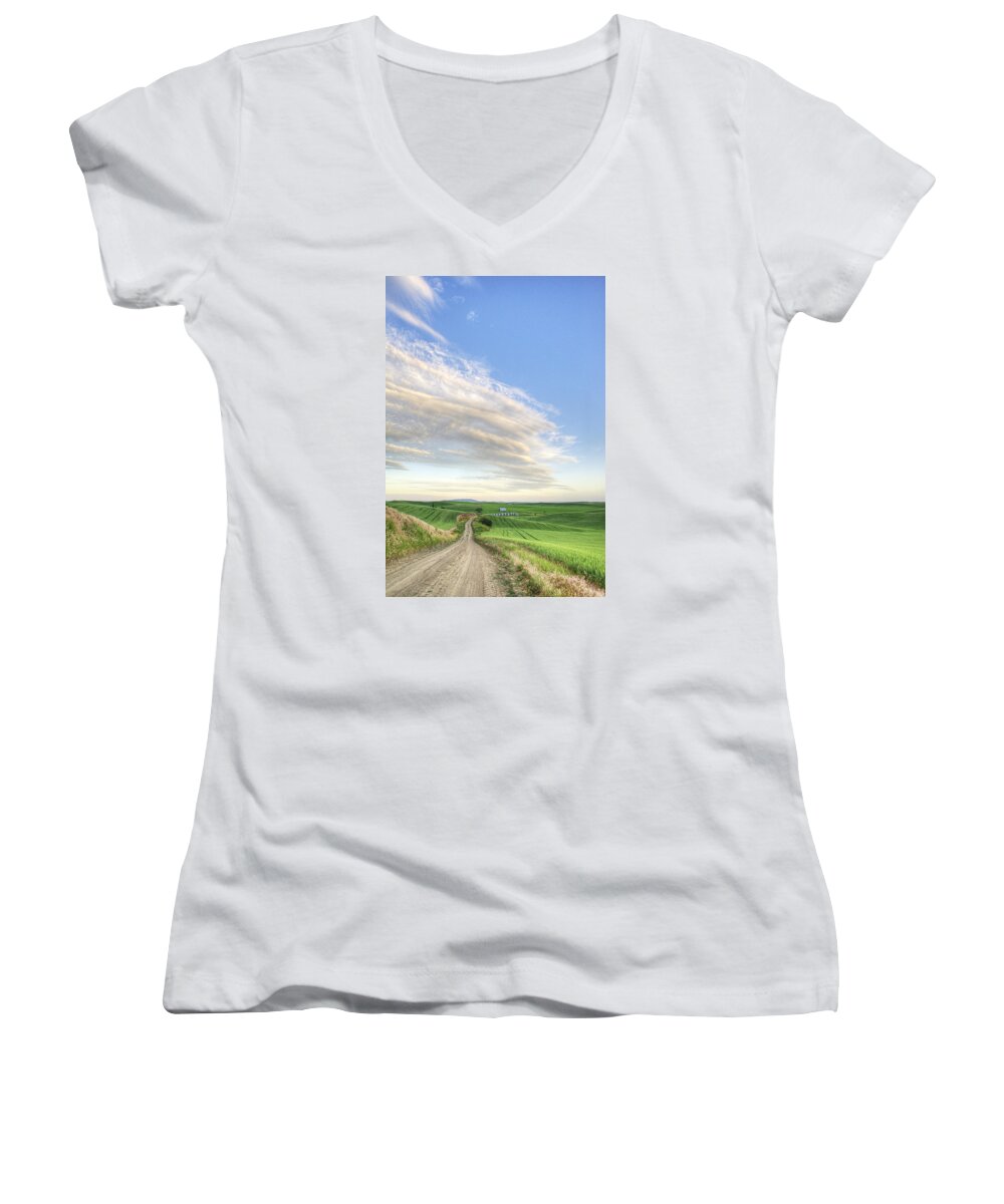 Outdoors Women's V-Neck featuring the photograph June Afternoon by Doug Davidson