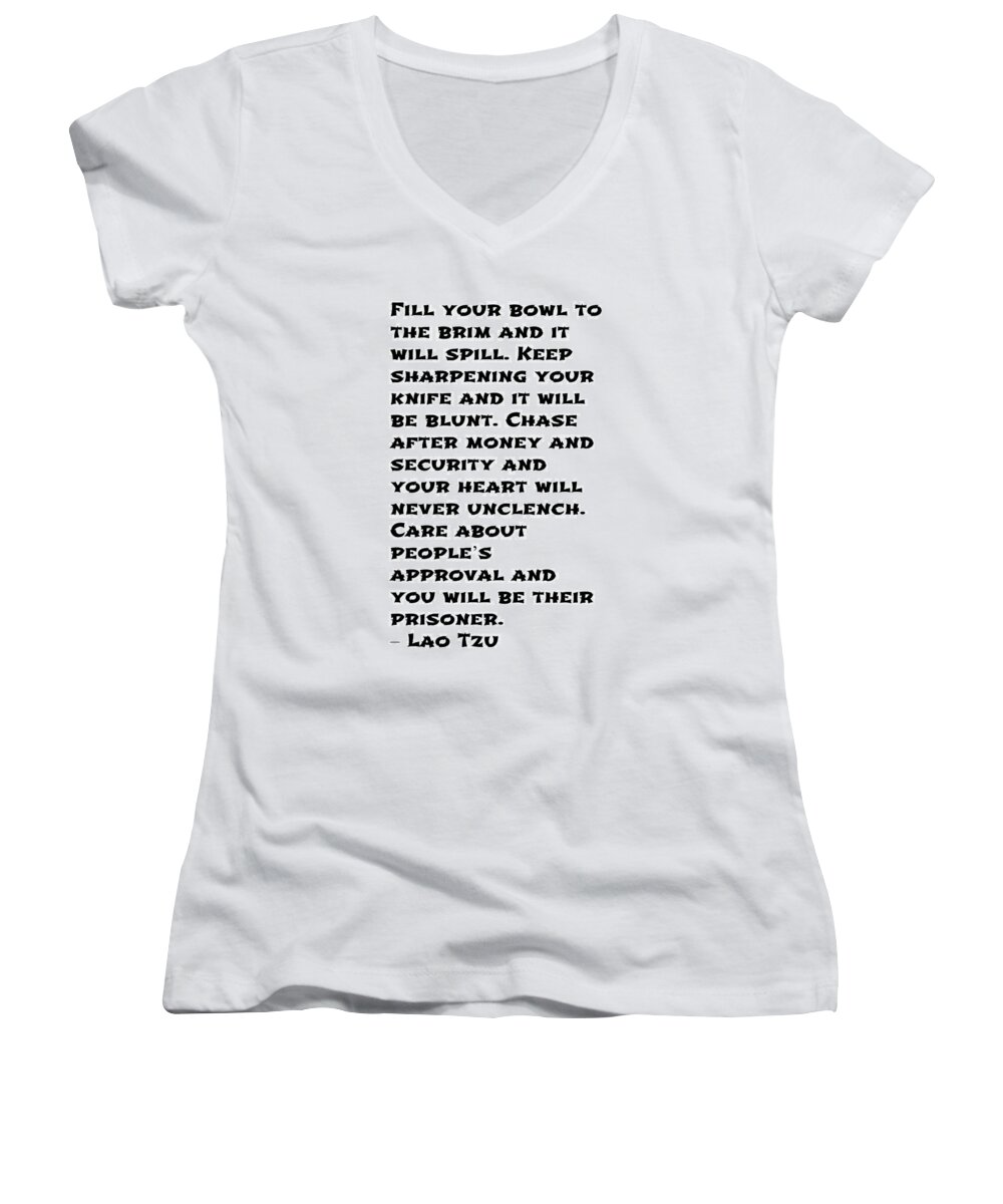 Typography Women's V-Neck featuring the photograph Never Unclench by Joseph S Giacalone