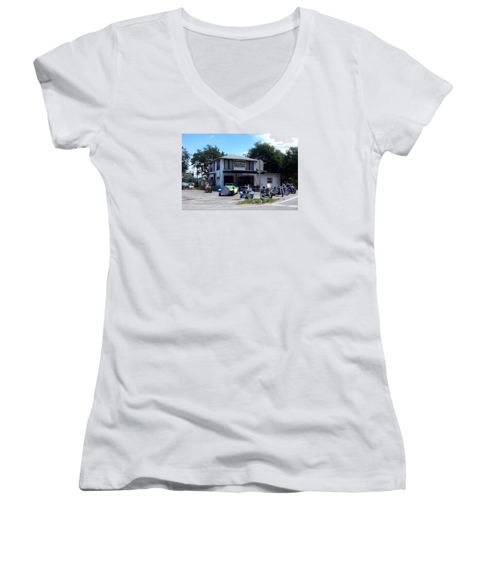 The Cabbage Patch Women's V-Neck featuring the photograph The Cabbage Patch by Melinda Saminski