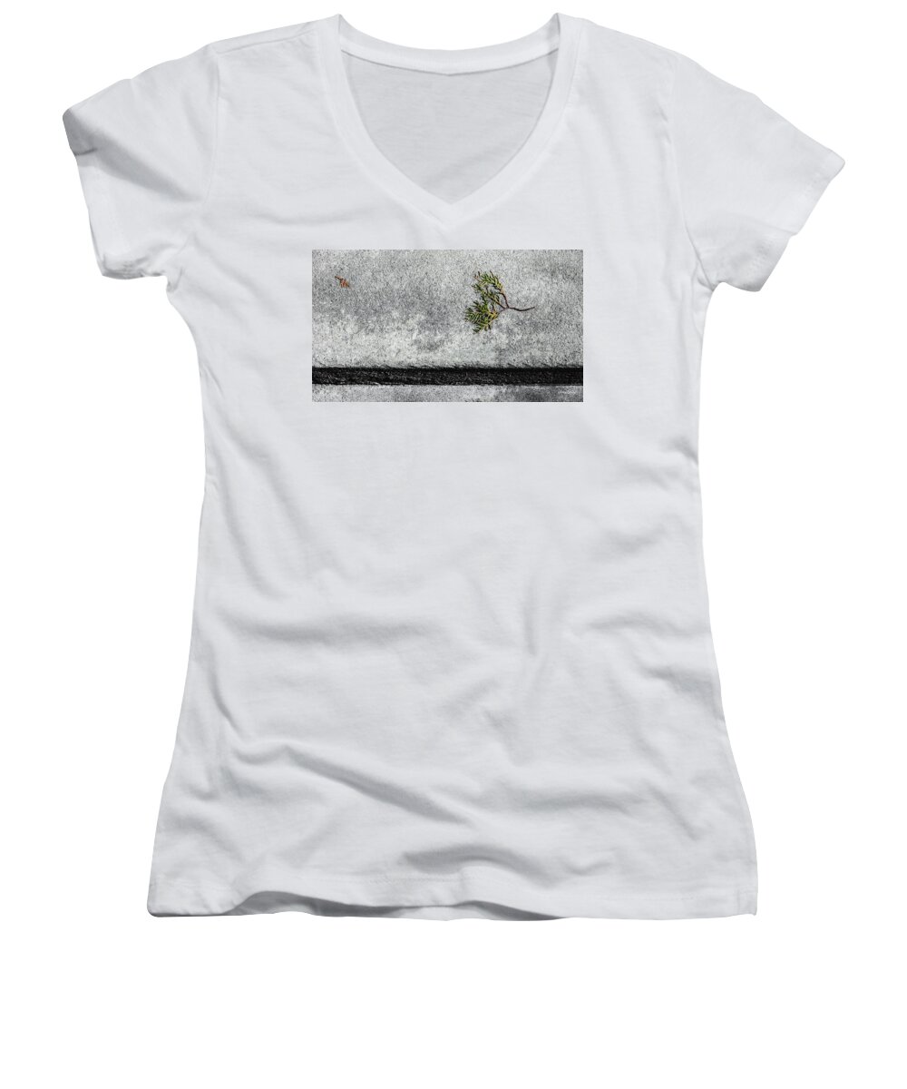 The Fallen Women's V-Neck featuring the photograph The Fallen by Steven Milner